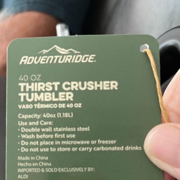 Adventuridge Thirst Crusher Tumbler Football 40 oz - Picture 7 of 8